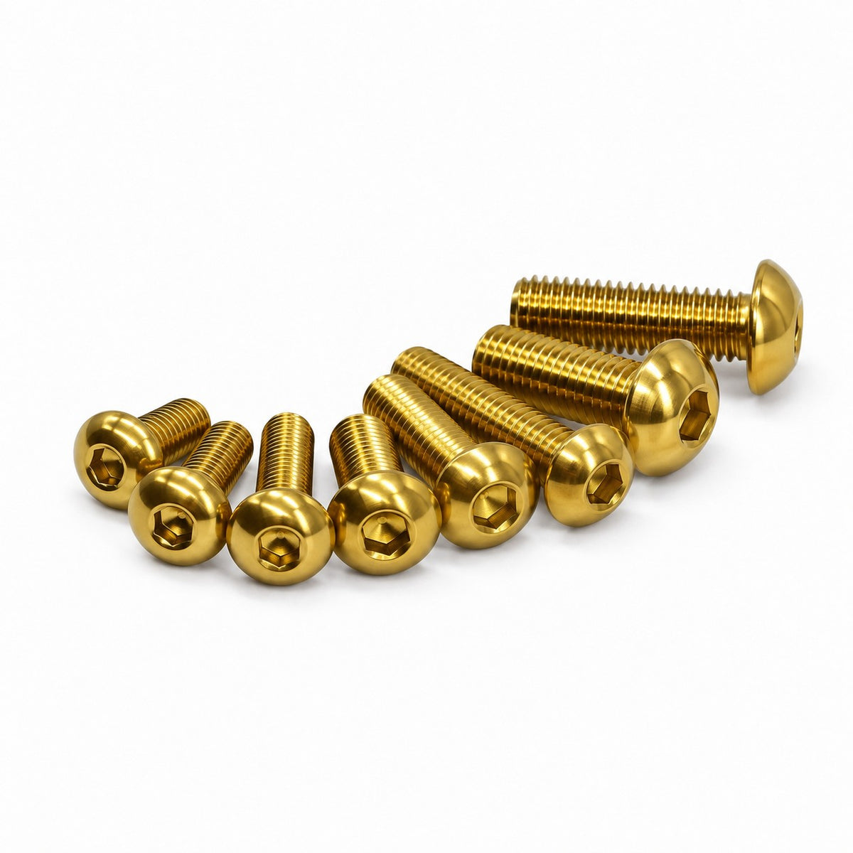 M5 Anodised Aluminium Button/Dome Head Screws 5 Pack